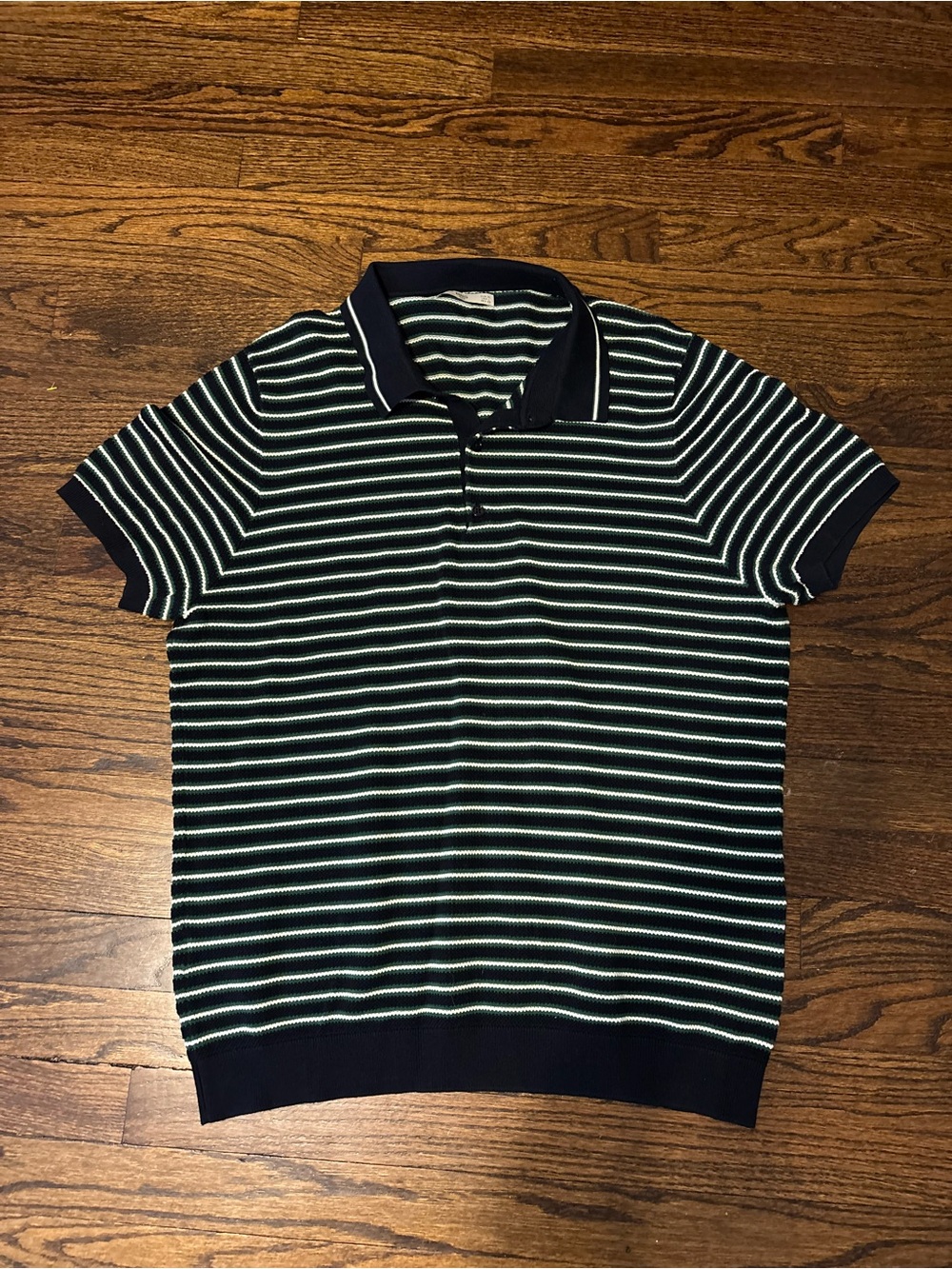 Mango Man Stripe Cotton Short Sleeve